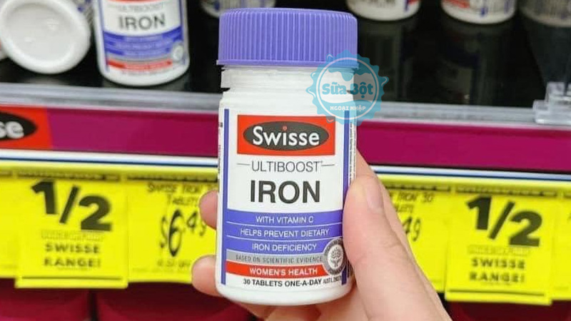 Swisse Iron cung cấp sắt, giúp ngăn ngừa tình trạng thiếu máu