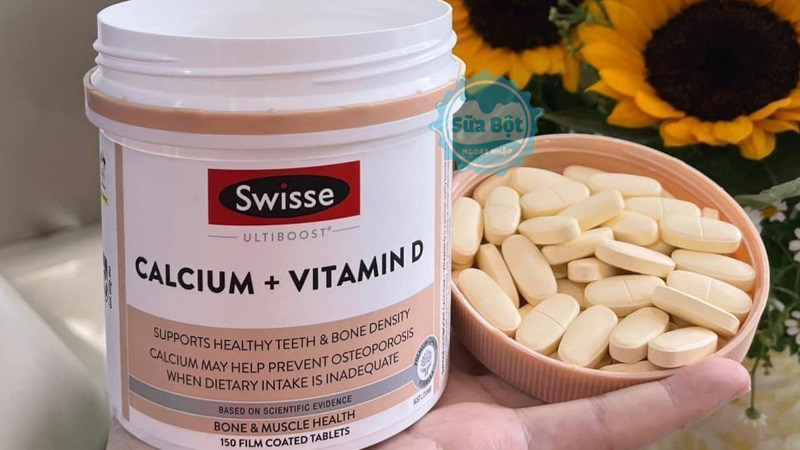 Swisse Calcium Vitamin D cung cấp canxi, vitamin D3 giúp hỗ trợ xương răng khỏe mạnh