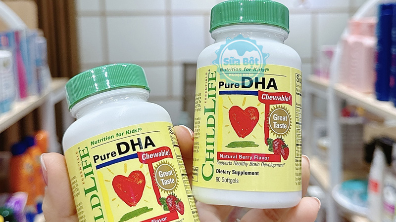 ChildLife Pure DHA dạng viên nang mềm giúp phát triển trí não, thị lực cho trẻ nhỏ