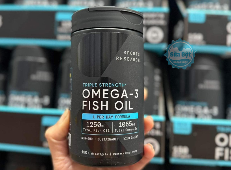 SR Triple Strength Omega 3 Fish Oil giúp bảo vệ tim mạch, tăng cường chức năng của não bộ