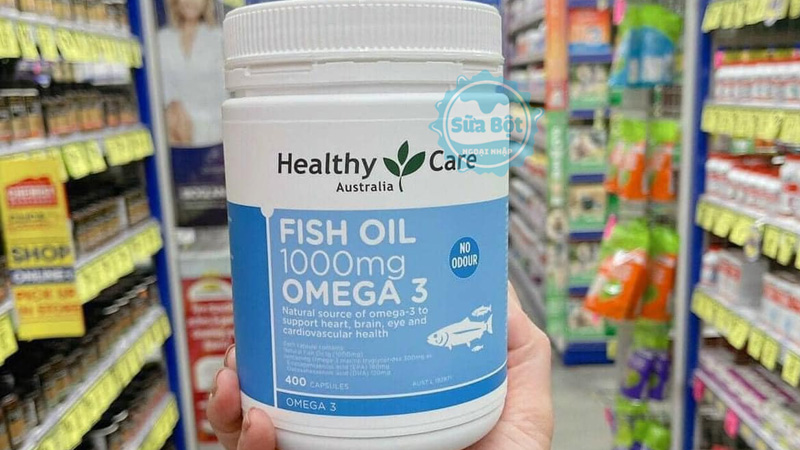 Healthy Care Fish Oil 1000mg cho tác dụng chống viêm, cải thiện trí não, thị giác