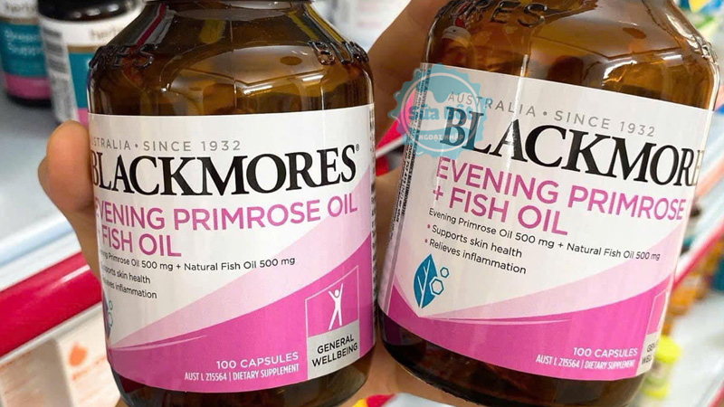 Blackmores Evening Primrose Oil + Fish Oil công thức có tinh dầu hoa anh thảo và dầu cá tự nhiên