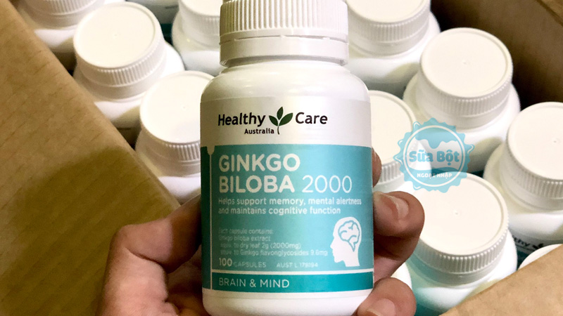 Healthy Care Ginkgo Biloba 2000mg chứa thành phần tự nhiên, không có chất độc hại