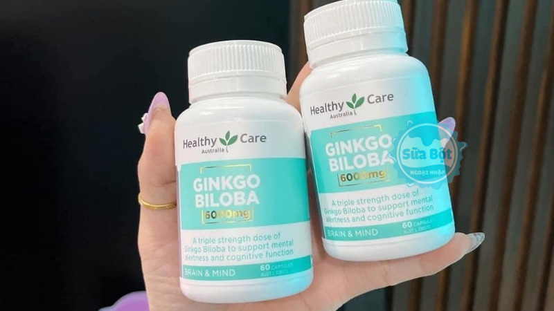 Ginkgo Biloba 6000mg Healthy Care dễ dùng cho người bận rộn khi chỉ cần dùng mỗi ngày 1 viên