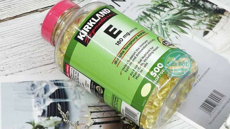 Viên uống vitamin E Kirkland Signature 400 IU có xuất xứ từ Mỹ