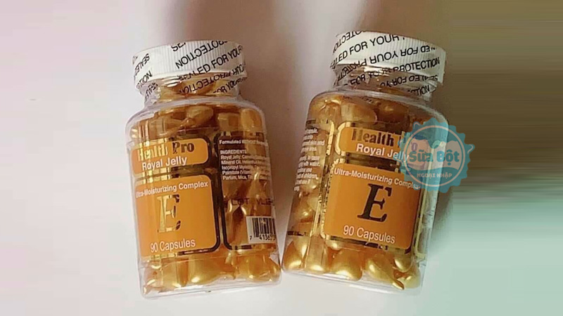 Vitamin E Health Pro Royal Jelly giúp cải thiện mụn trứng cá, dưỡng da mềm mại
