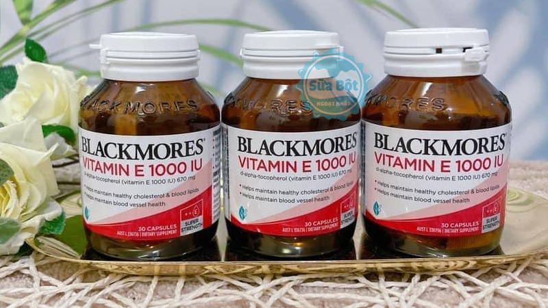 Blackmores vitamin E 1000IU uy trì sức khỏe mạch máu, tim mạch, dưỡng da mịn đẹp