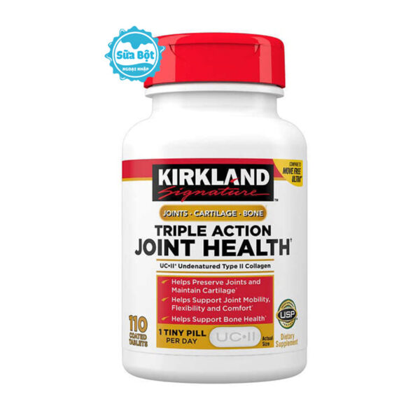 Viên Kirkland Triple Action Joint Health hỗ trợ xương khớp Mỹ 110 viên