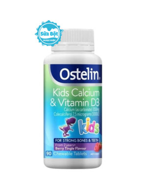 Viên nhai canxi Ostelin Kids Calcium & Vitamin D3 cho trẻ 2-13 tuổi Úc 90 viên