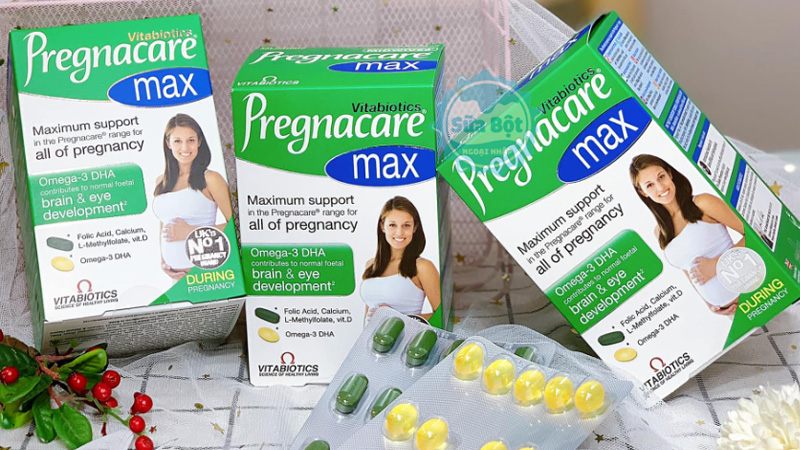 Viên uống vitamin Vitabiotics Pregnacare Max giúp mẹ khỏe mạnh, thai nhi phát triển toàn diện