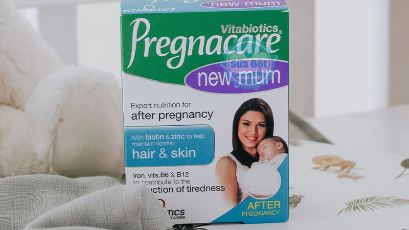 Viên uống Vitabiotics Pregnacare New Mum giúp chị em sau sinh có da mịn màng, tóc bóng mượt