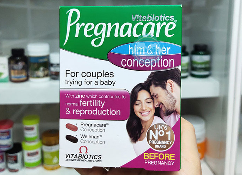 Vitamin Vitabiotics Pregnacare Him And Her hỗ trợ sức khỏe sinh sản cho cả nam và nữ