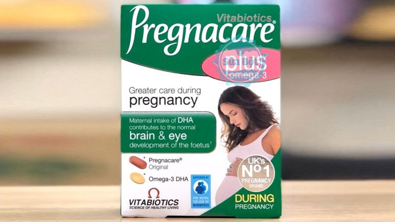 Vitamin Vitabiotics Pregnacare Plus Omega-3 giúp ngừa dị tật bẩm sinh cho thai nhi, giúp bé phát triển thị lực, não bộ