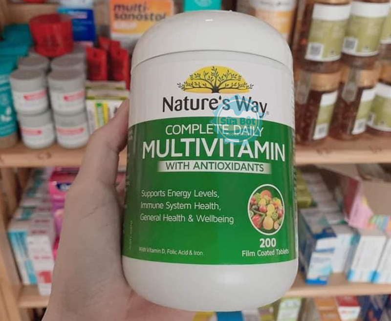 Vitamin tổng hợp Nature's Way Complete Daily Multivitamin duy trì hệ thống miễn dịch, năng lượng khỏe mạnh