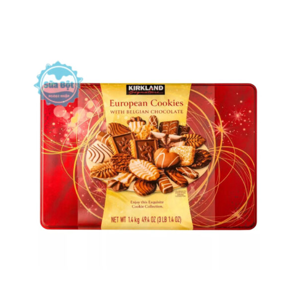 Bánh quy Kirkland Signature European Cookies with Belgian Chocolate của Mỹ 1,41kgBánh quy Kirkland Signature European Cookies with Belgian Chocolate của Mỹ 1,41kg