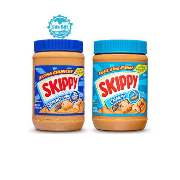 Bơ đậu phộng Skippy Creamy, Skippy Super Chunk Mỹ 1.36kg