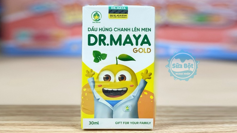 Có thể uống trực tiếp hoặc là pha loãng dầu húng chanh Dr.Maya Gold với nước