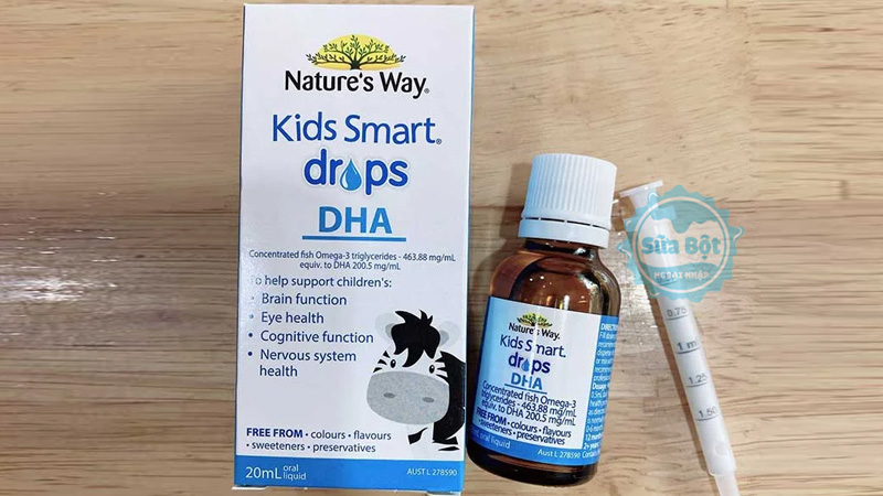 Cách dùng Kids Smart Drops DHA Nature's Way hiệu quả