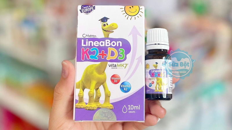 Cách dùng vitamin Lineabon K2D3 cho bé đúng chuẩn