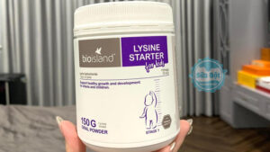 Cách pha bột Bio Island Lysine Starter cho bé đúng chuẩn