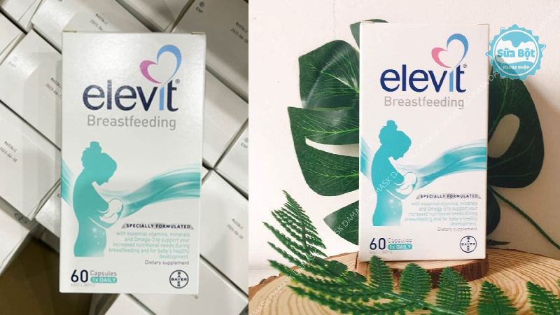 Vitamin tổng hợp Elevit xanh dùng cho phụ nữ cho con bú của Úc 60 viên