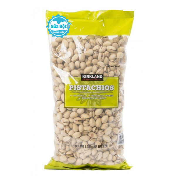 Hạt dẻ cười Kirkland Signature Pistachios của Mỹ 1.36kg