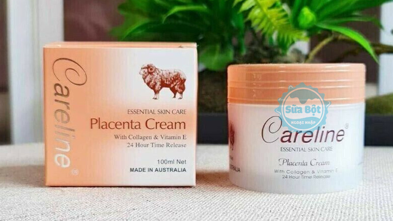 Kem nhau thai cừu Careline Placenta Cream giúp ngừa nếp nhăn, dưỡng ẩm, tăng cường độ đàn hồi cho da