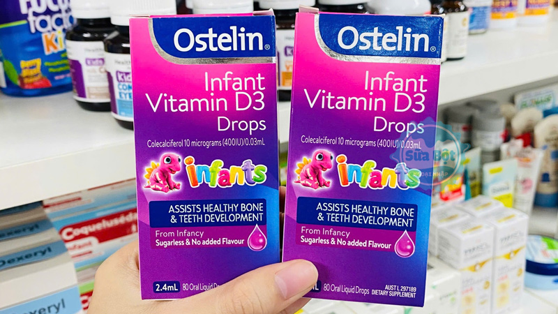 Ostelin Infant Vitamin D3 Drops thích hợp sử dụng vào buổi sáng 