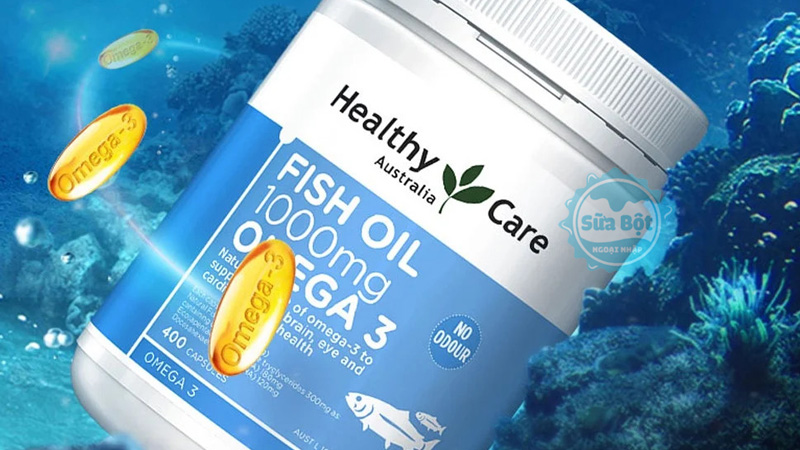 Dầu cá Healthy Care Fish Oil 1000mg dạng viên nang mềm dễ dùng, đem đến nhiều lợi ích cho sức khỏe 