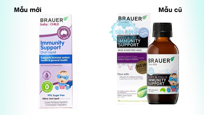 Siro Brauer Baby and Child Immunity Support tăng sức đề kháng của Úc 100ml