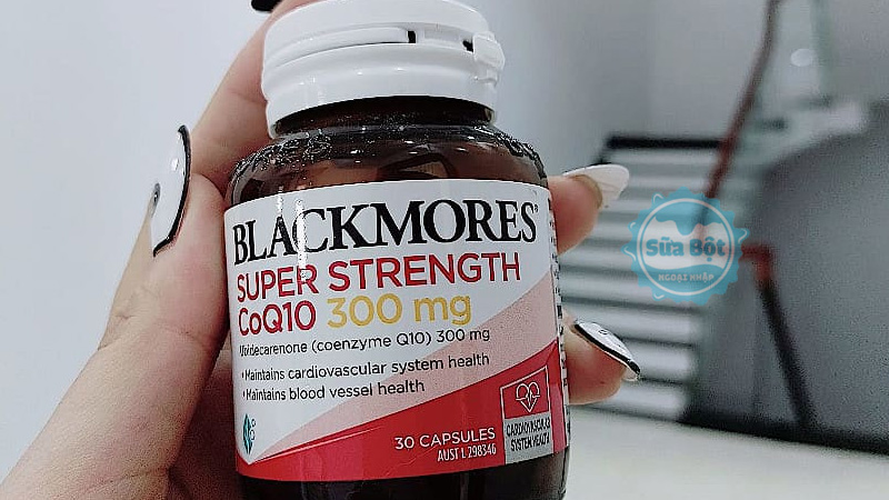 Blackmores CoQ10 300mg Super Strength cho hàm lượng CoQ10 đến 300mg giúp tăng cường sức khỏe tim mạch