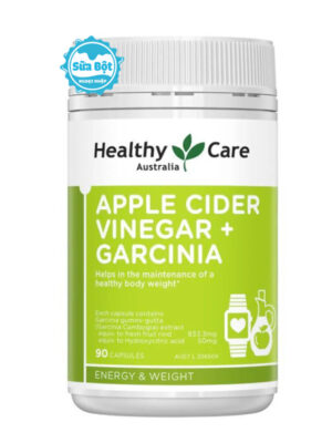 Viên uống giấm táo Healthy Care Apple Cider Vinegar + Garcinia Úc 90 viên