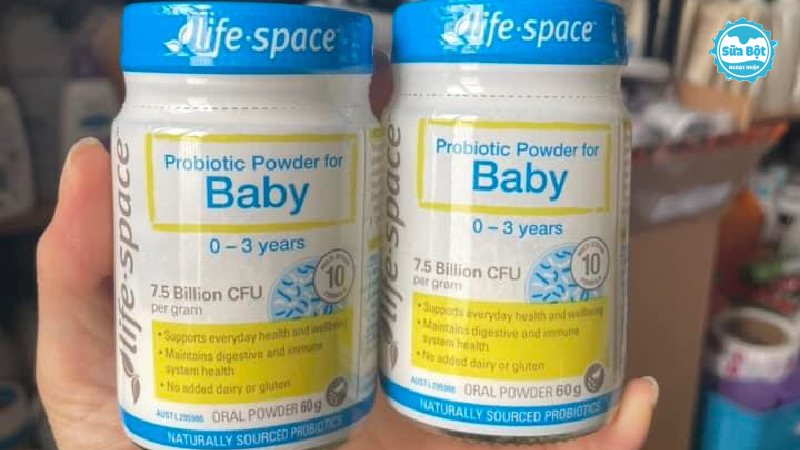 Men vi sinh Life Space Probiotic Powder For Baby của Úc