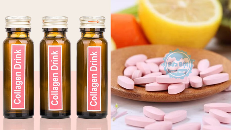 Uống collagen giúp da săn chắc, tươi trẻ còn viên trắng da giúp cải thiện màu sắc, nâng tông da