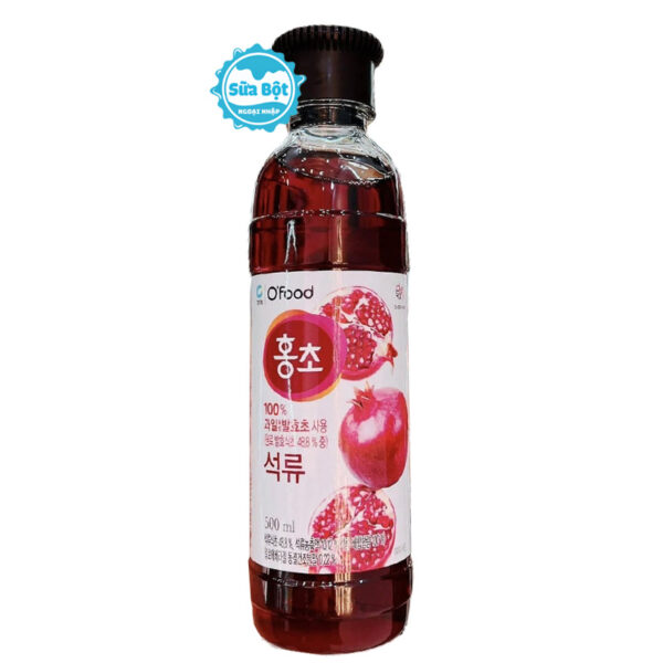 Nước giấm lựu hữu cơ Daesang của Hàn Quốc chai 500ml