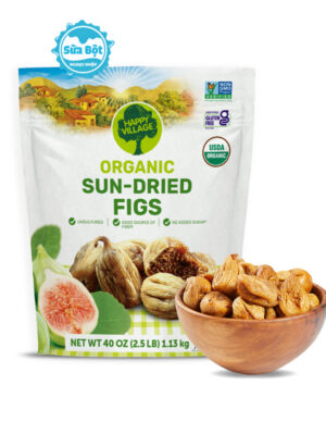 Sung sấy khô Happy Village Organic Sun-Dried Figs của Mỹ 1.13kg