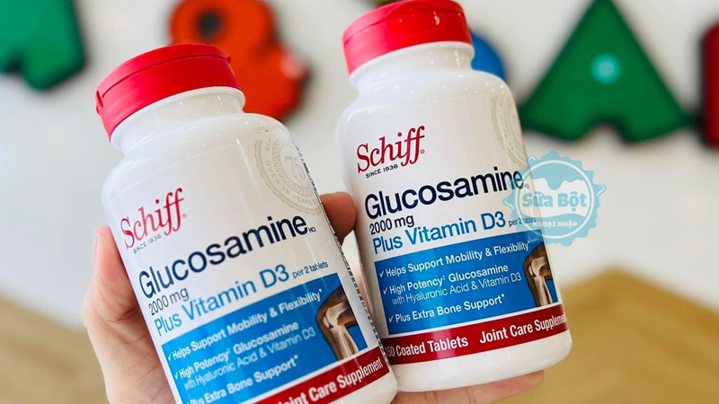 Viên uống Schiff Glucosamine 2000mg Plus Vitamin D3 hỗ trợ sức khỏe sụn khớp, chuyển động dễ dàng