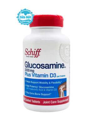 Viên uống Schiff Glucosamine 2000mg Plus Vitamin D3 hỗ trợ bổ khớp của Mỹ 150 viên