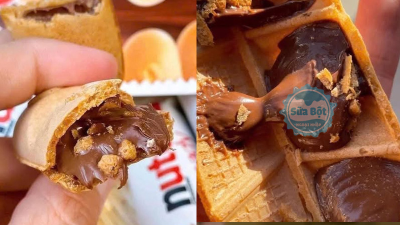 Bánh Nutella B-ready ăn trực tiếp sau khi mở bao bì