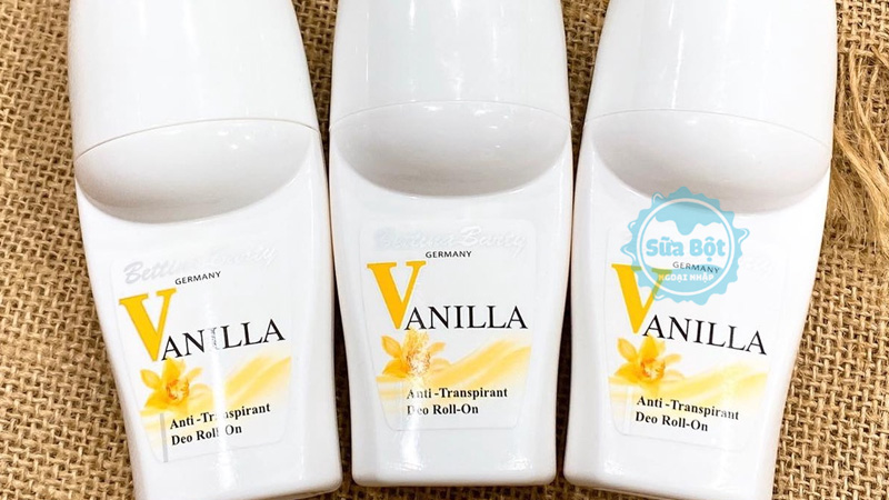 Lăn khử mùi nước hoa Bettina Barty Vanilla Đức cho hương vani nhẹ nhàng, khử mùi tối ưu