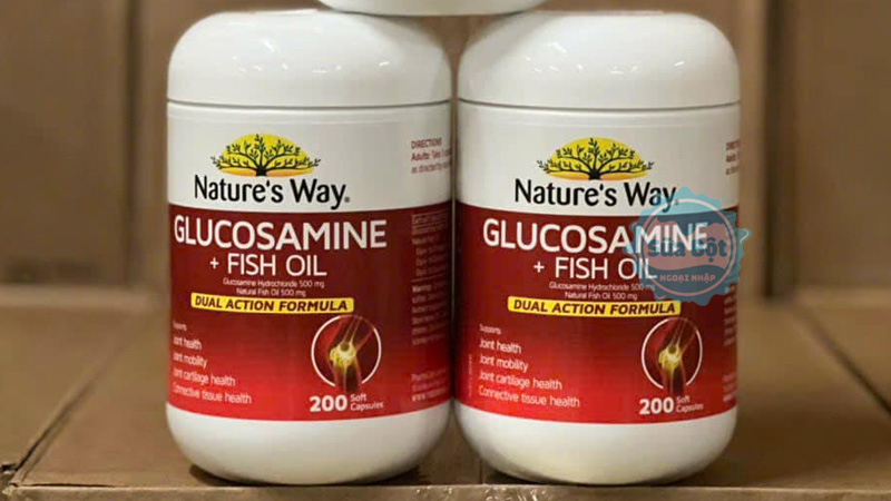 Viên uống bổ khớp Nature’s Way Glucosamine + Fish Oil uống 3 viên mỗi ngày