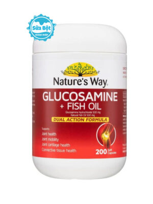 Viên uống bổ khớp Nature’s Way Glucosamine + Fish Oil Úc 200 viên