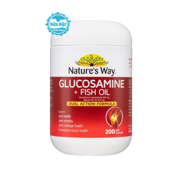 Viên uống bổ khớp Nature’s Way Glucosamine + Fish Oil Úc 200 viên