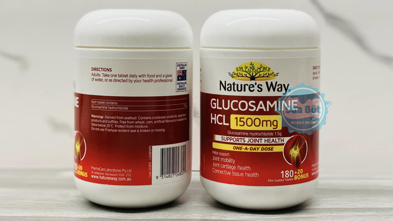 Viên uống Nature’s Way Glucosamine HCL 1500mg hỗ trợ cho sức khỏe sụn khớp, sức khỏe tổng thể