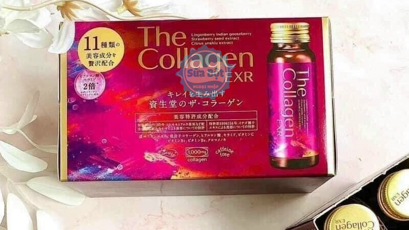 Nước uống The Collagen EXR Shiseido giúp giảm khô da, cho làn da căng mịn