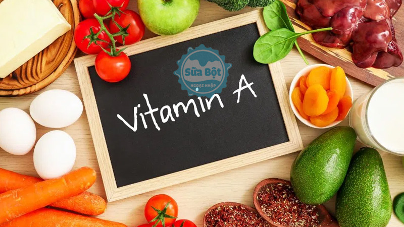 Người có da khô bổ sung vitamin A từ các thực phẩm như trứng, sữa, cà rốt