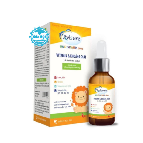 Giọt uống Avisure Multivitamin drop bổ sung vitamin và khoáng chất cho cơ thể 20ml