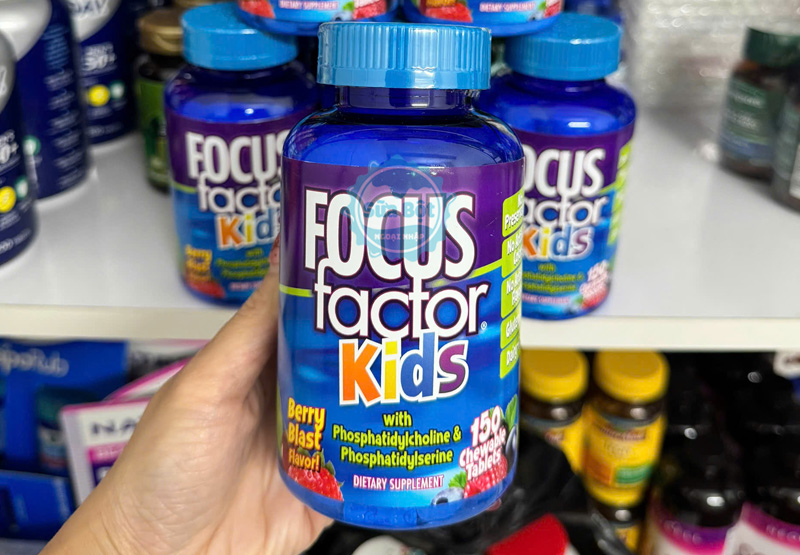 Kẹo Focus Factor Kids phát triển trí não cho bé dạng viên nhai dễ sử dụng 