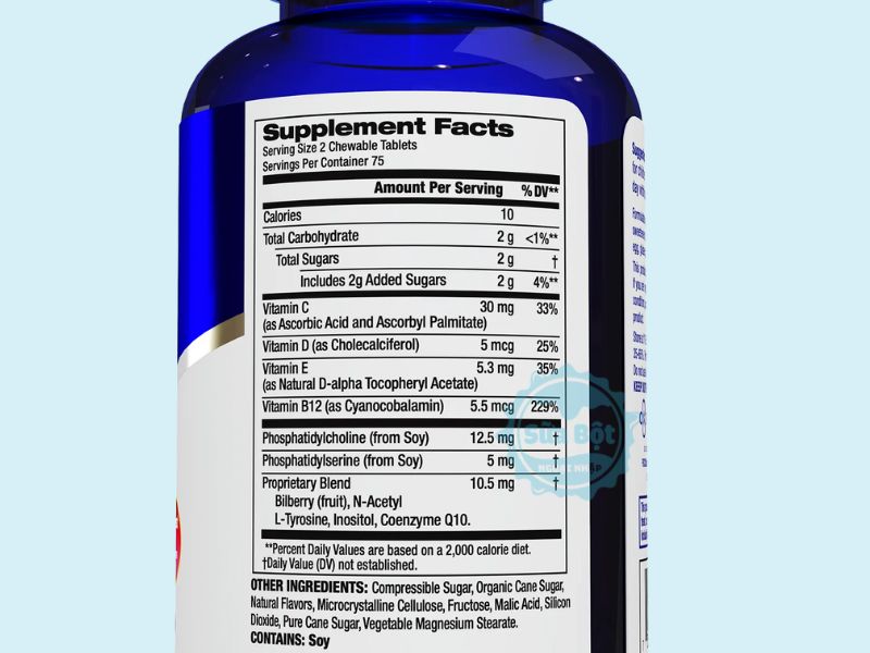 Kẹo Focus Factor Kids và bảng thành phần chi tiết Kẹo Focus Factor Kids và bảng thành phần chi tiết