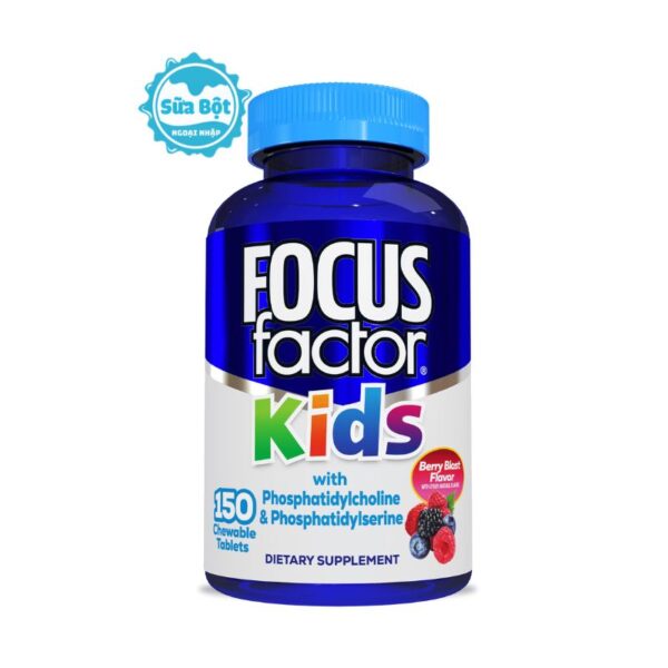 Kẹo Focus Factor Kids phát triển trí não cho bé của Mỹ 150 viên